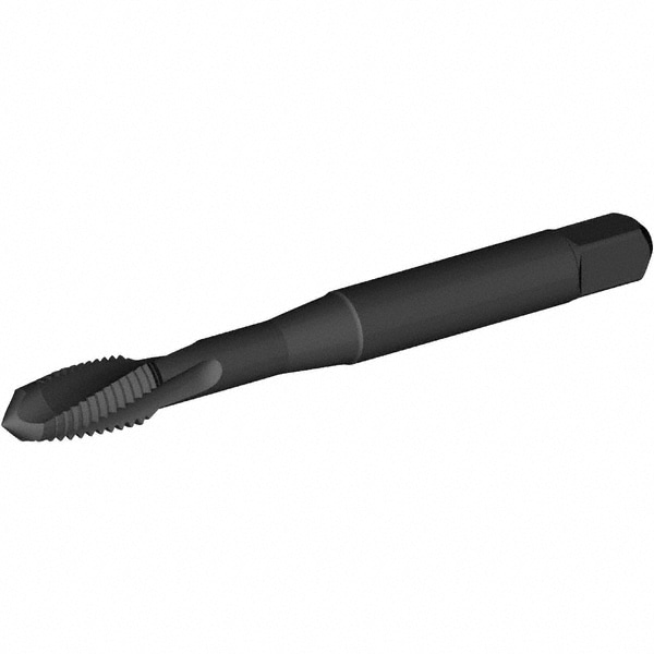 Spiral Flute Tap: M8x1.25 Metric Coarse, 3 Flutes, Plug, 6H Class of Fit, Vanadium High Speed Steel, AlCrTiN Coated