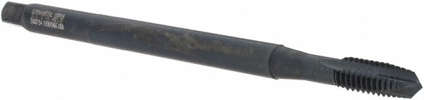 Kennametal 5608754 Extension Tap: 3/8-16, 3 Flutes, H3, Oxide Finish, High Speed Steel, Spiral Point Image