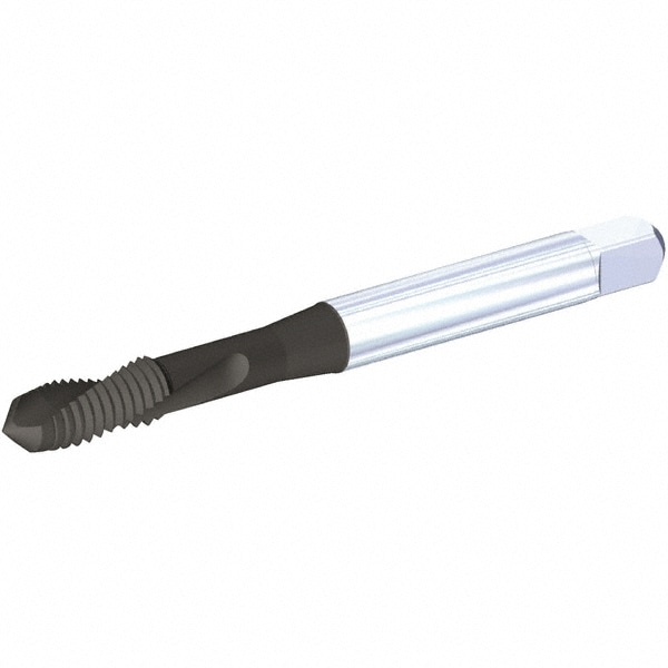 Spiral Flute Tap: M10x1.50 Metric Coarse, 2 Flutes, Plug, 6H Class of Fit, Vanadium High Speed Steel, TiN/CrC/C Coated