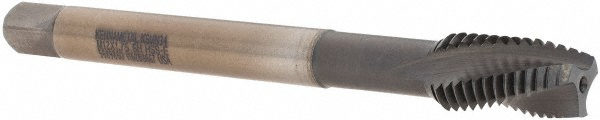 Kennametal 5689860 Spiral Point Tap: M12 x 1.75, Metric Coarse, 3 Flutes, Plug, 6H, Vanadium High Speed Steel, TiN/CrC/C Finish Image