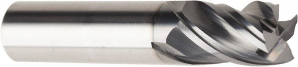 American Tool Service 440-3750 Square End Mill: 3/8" Dia, 4 Flutes, 5/8" LOC, Solid Carbide Image