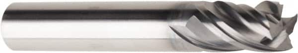 American Tool Service 420-2500 Square End Mill: 1/4" Dia, 4 Flutes, 1/2" LOC, Solid Carbide 