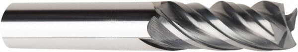 American Tool Service 640-3750 Square End Mill: 3/8" Dia, 4 Flutes, 7/8" LOC, Solid Carbide 