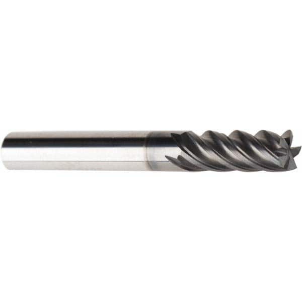 American Tool Service 720-2500 Square End Mill: 1/4" Dia, 5 Flutes, 3/4" LOC, Solid Carbide 