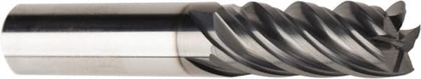 American Tool Service 764-5000 Square End Mill: 1/2" Dia, 5 Flutes, 1-1/2" LOC, Solid Carbide 