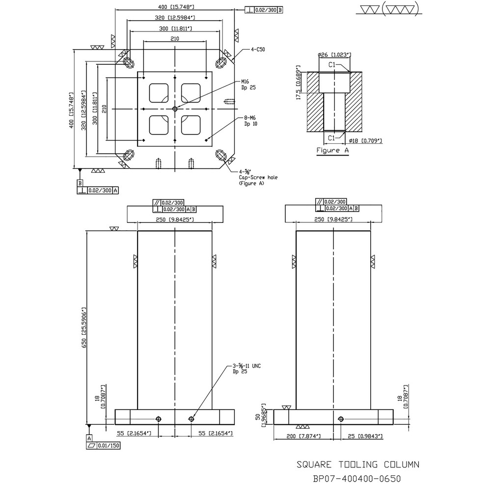 TombstoneCity - Fixture Columns; Column Shape: Square; Square Size: 400 ...