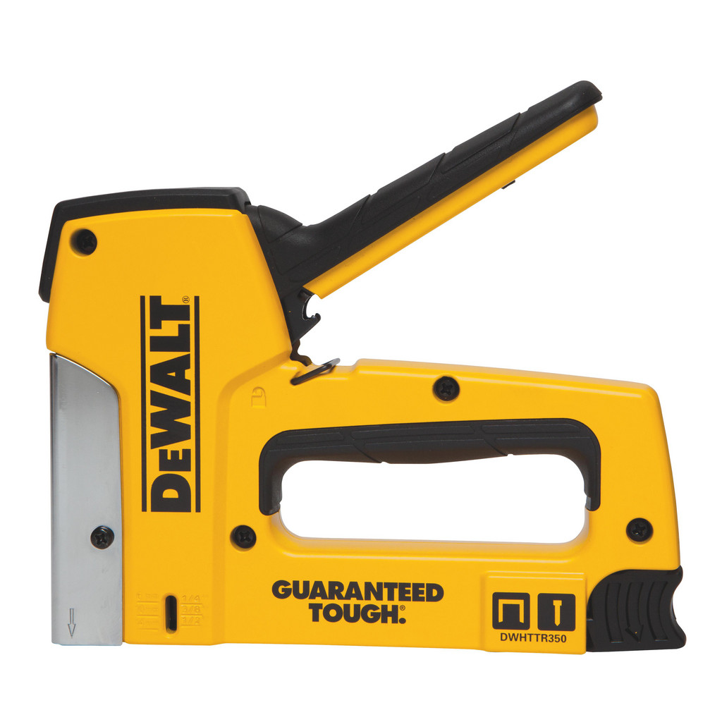DeWALT Manual Tackers: Tacker Type: Multi-Tacker; Crown Type: Flat Crown; Duty Level: Heavy; Nail Type: Brad Nails | Part #DWHTTR350