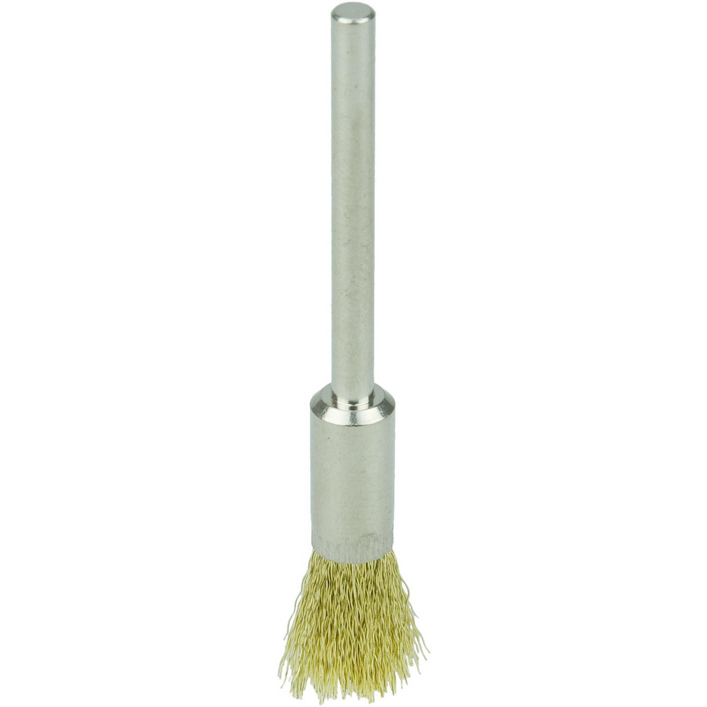 Weiler - End Brush: 1/4" Dia, Brass, Crimped Wire | MSC …