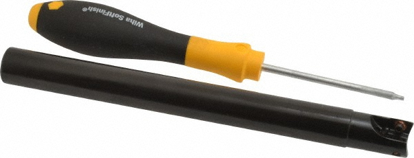 Kennametal 3742536 5/8" Cut Diam, 0.396" Max Depth, 5/8" Shank Diam, Cylindrical Shank, 6.7" OAL, Indexable Square-Shoulder End Mill Image