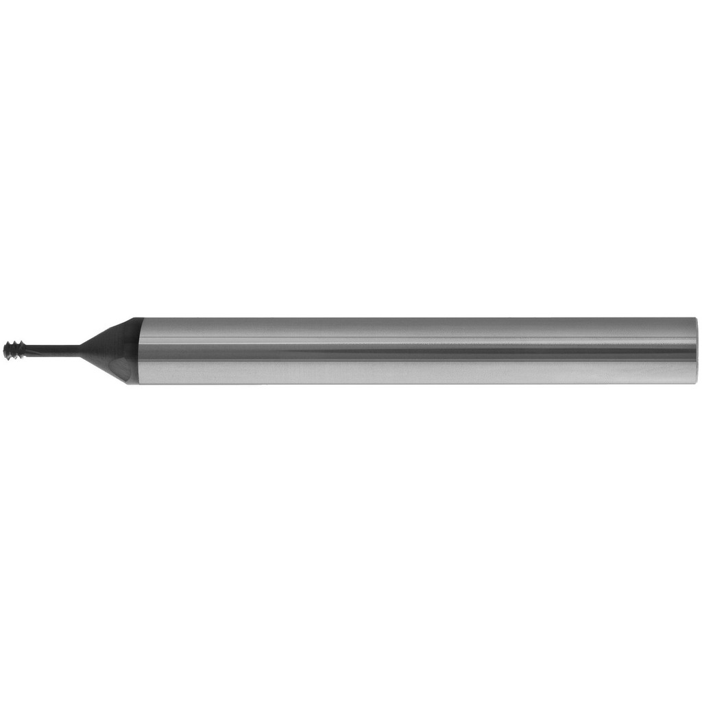 SCIENTIFIC CUTTING TOOLS Helical Flute Thread Mill: #10-24, Internal, 3 Flute, 0.2500" Shank Dia, Solid Carbide - 24 TPI, 0.1390" Cut Dia, 0.6000"