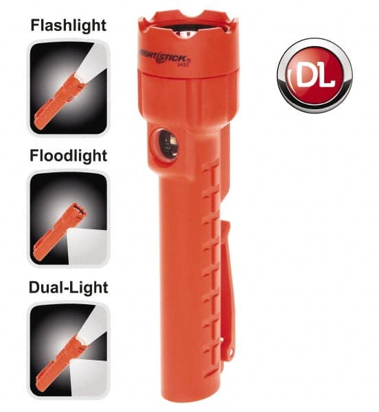 Bayco NSP-2422R Handheld Flashlight: LED, 10.5 hr Max Run Time, AA Battery 