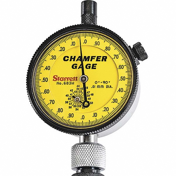 Starrett 25 to 50mm, 0 to 90° Included Angle, Internal Chamfer Gage