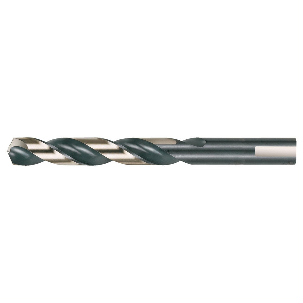 Mechanics Drill Bit: 31/64" Dia, 135 ° Point, High Speed Steel, Weldon Shank, Split Point