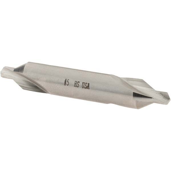 Combo Drill & Countersink: #5, High Speed Steel