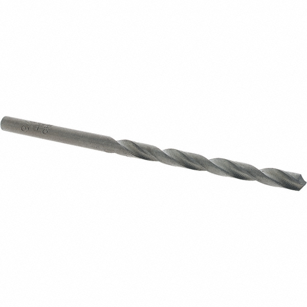 Jobber Length Drill Bit: 9/64" Dia, 118 °, High Speed Steel