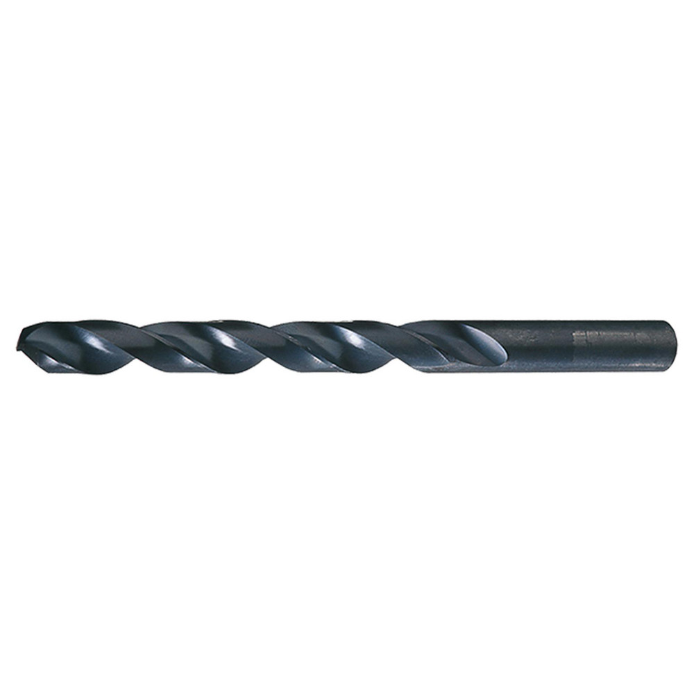 Jobber Length Drill Bit: 11/32" (0.3438) Dia, 135 deg, HSS - Oxide Finish, 4-3/4" OAL, Right Hand Cut, Regular Spiral Flute, Straight Shank, Series 1801