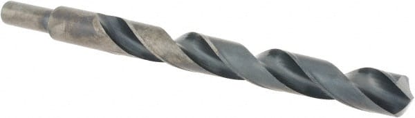 Cle-Line C20659 Reduced Shank Drill Bit: 17/32 Dia, 3/8 Shank Dia, 135 0, High Speed Steel 