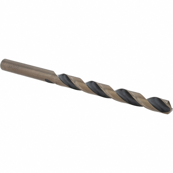Jobber Length Drill Bit: Letter E (1/4"), 135 °, High Speed Steel