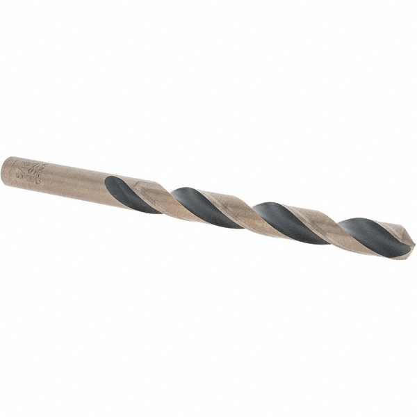 Jobber Length Drill Bit: 5/16" Dia, 135 °, High Speed Steel