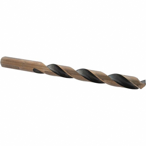 Jobber Length Drill Bit: 25/64" Dia, 135 °, High Speed Steel