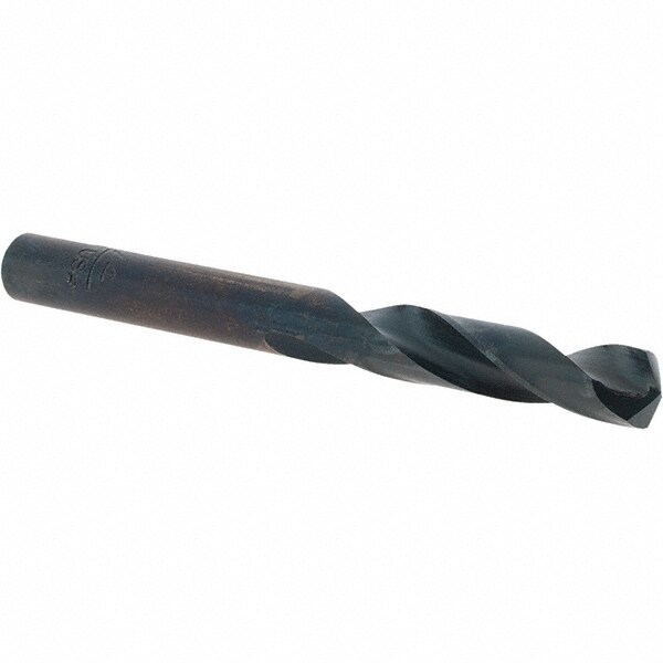 Screw Machine Length Drill Bit: 0.25" Dia, 135 °, High Speed Steel