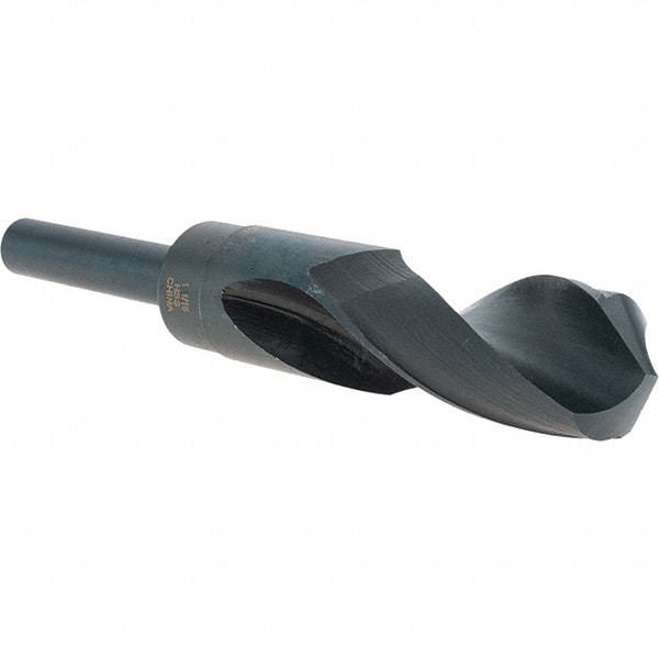 Cle-Force C68665 Reduced Shank Drill Bit: 1-1/16 Dia, 1/2 Shank Dia, 118 0, High Speed Steel 