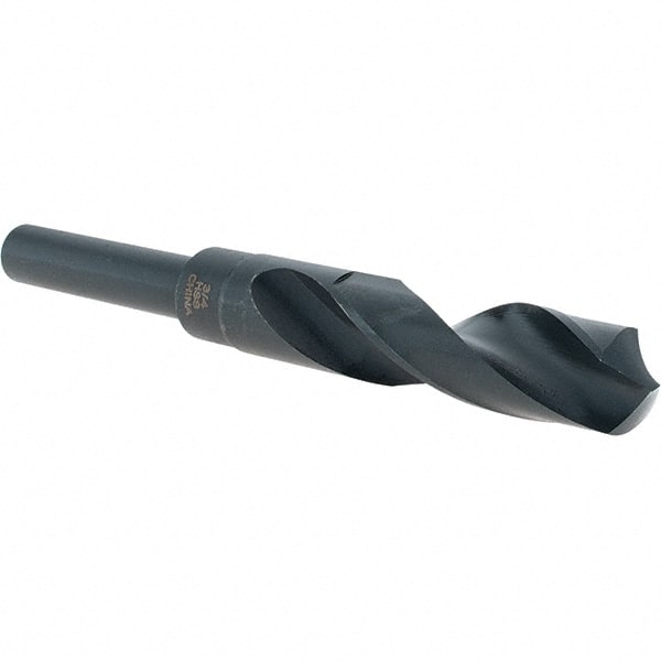 Cle-Force C68647 Reduced Shank Drill Bit: 3/4 Dia, 1/2 Shank Dia, 118 0, High Speed Steel 