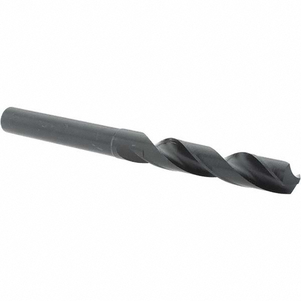 Reduced Shank Drill Bit: 17/32'' Dia, 1/2'' Shank Dia, 118 °, High Speed Steel