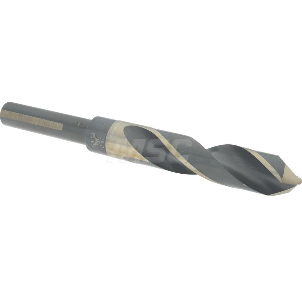 Cle-Line C21180 Reduced Shank Drill Bit: 0.7087 Dia, 1/2 Shank Dia, 118 0, High Speed Steel Image