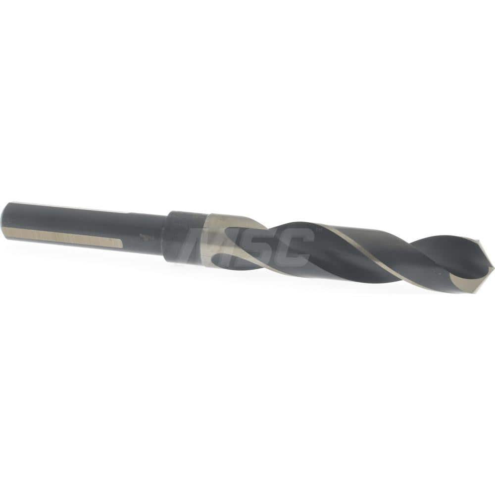 Cle-Line C21178 Reduced Shank Drill Bit: 0.6693 Dia, 1/2 Shank Dia, 118 0, High Speed Steel 