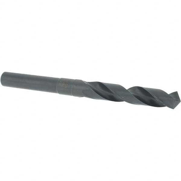 Cle-Line C21072 Reduced Shank Drill Bit: 0.5512 Dia, 1/2 Shank Dia, 118 0, High Speed Steel 
