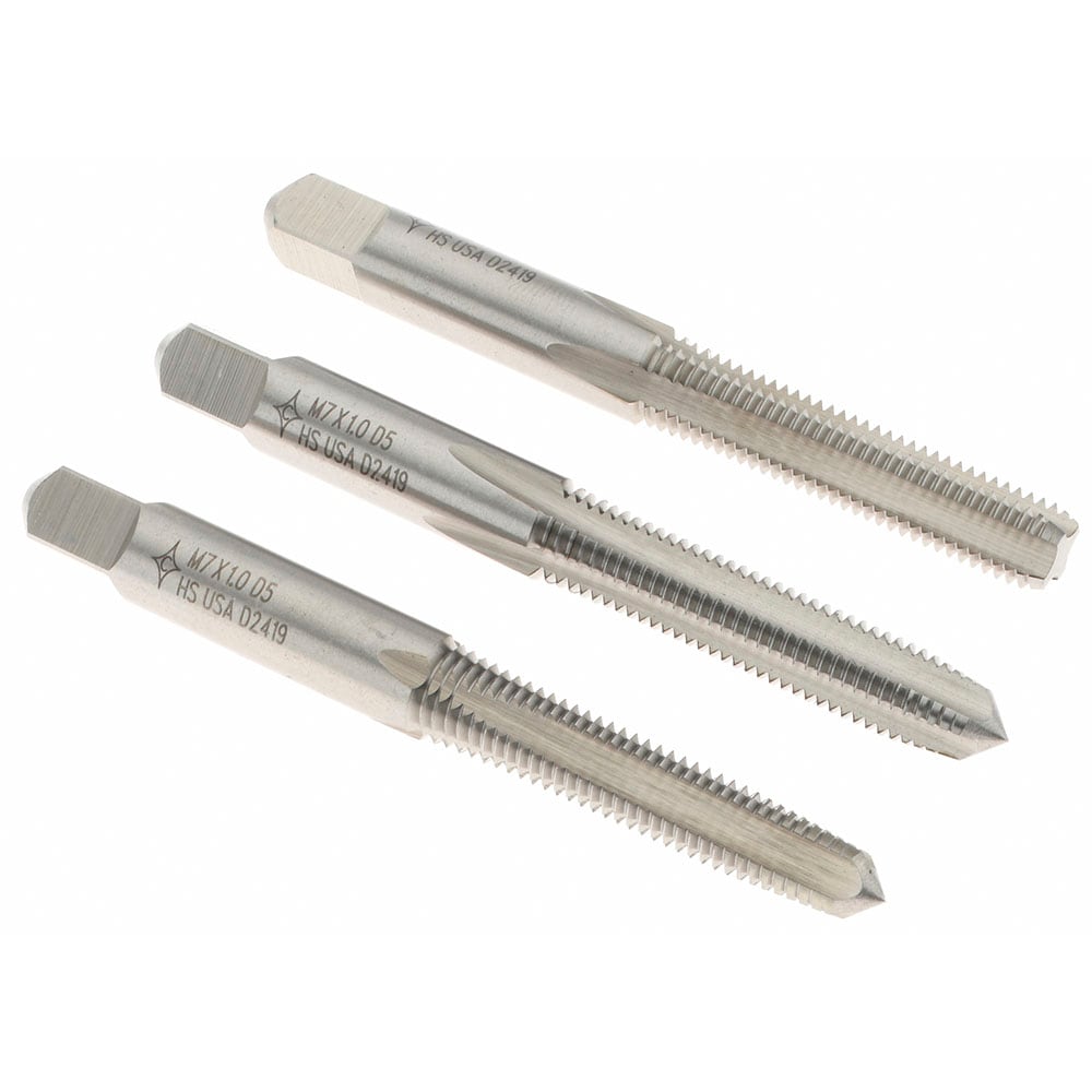 Cle-Line - Tap Set: Metric, 4 Flute, High Speed Steel, Bright Finish ...