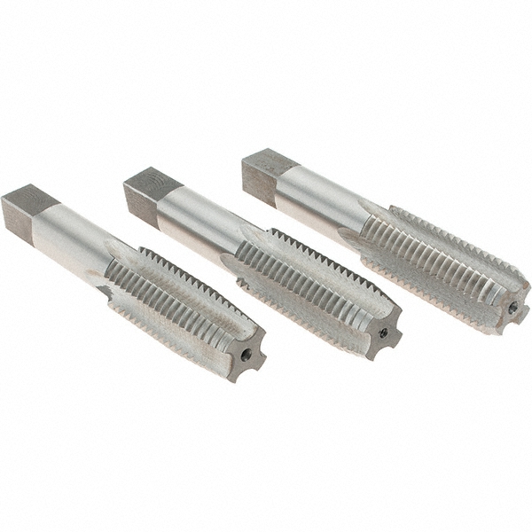 Cle-Line Hand Tap Set 4-40 UNC - Taper, Plug & Bottoming Tap Collection For Thread Cutting