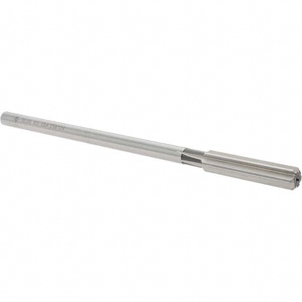 Cleveland C25845 Chucking Reamer: 0.3937" Dia, 7" OAL, 1-3/4" Flute Length, Straight Shank, High Speed Steel Image