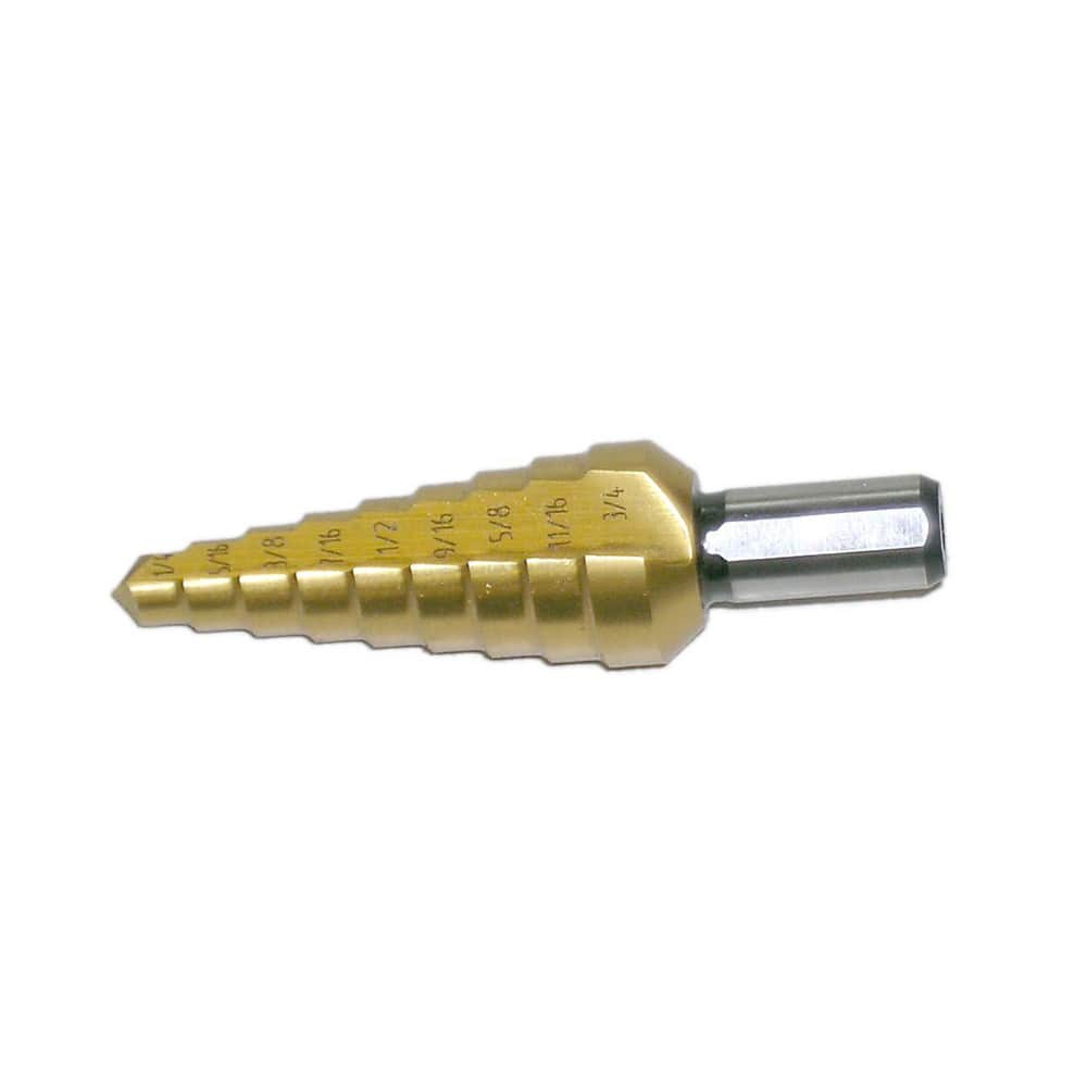 New 3/8-Inch Shank 3/16-Inch to 7/8-Inch Step Drill Bit 
