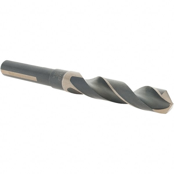 Cle-Line C17036 Reduced Shank Drill Bit: 19/32 Dia, 1/2 Shank Dia, 118 0, High Speed Steel 