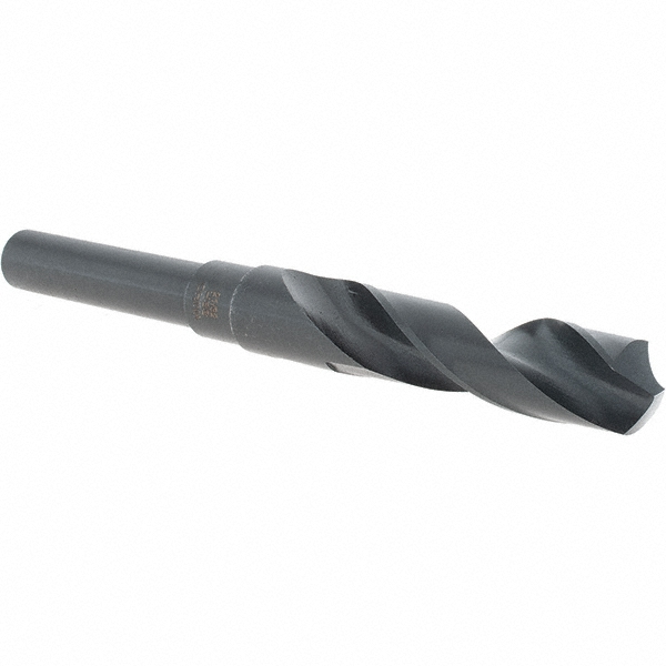 Reduced Shank Drill Bit: 21/32'' Dia, 1/2'' Shank Dia, 118 °, High Speed Steel