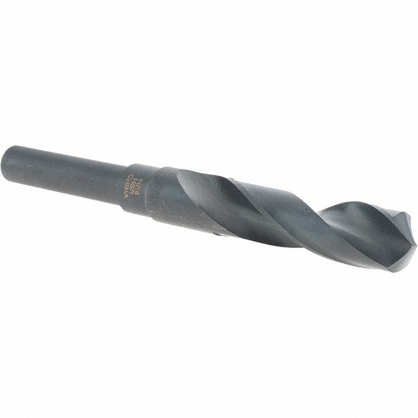 Reduced Shank Drill Bit: 11/16'' Dia, 1/2'' Shank Dia, 118 °, High Speed Steel