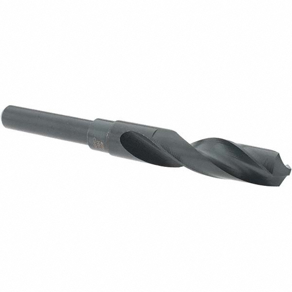 Reduced Shank Drill Bit: 45/64'' Dia, 1/2'' Shank Dia, 118 °, High Speed Steel