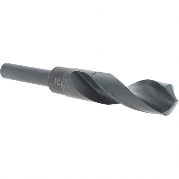 Cle-Force C68654 Reduced Shank Drill Bit: 55/64 Dia, 1/2 Shank Dia, 118 0, High Speed Steel 
