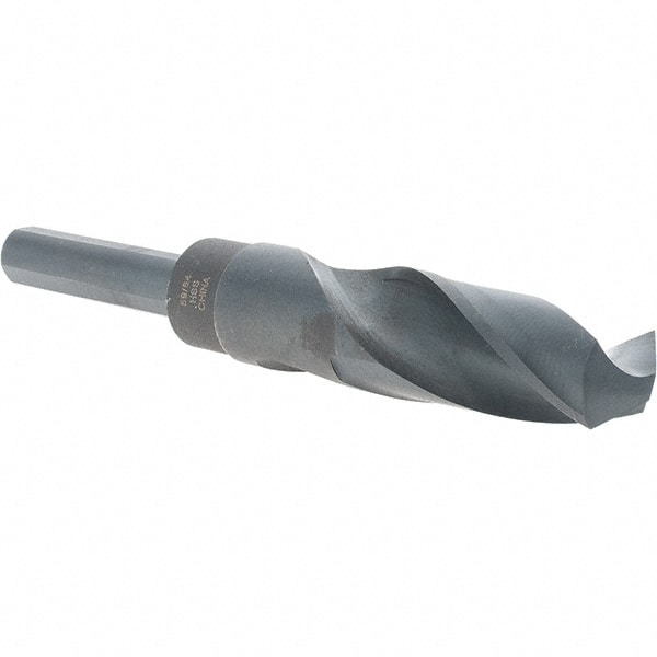 Cle-Force C68701 Reduced Shank Drill Bit: 59/64 Dia, 1/2 Shank Dia, 118 0, High Speed Steel 