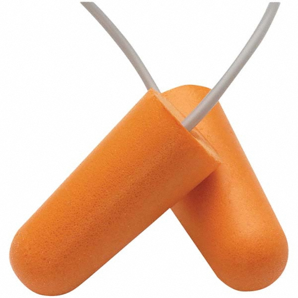 Jackson Safety Earplugs Foam, Contoured, Roll Down, Corded MSC