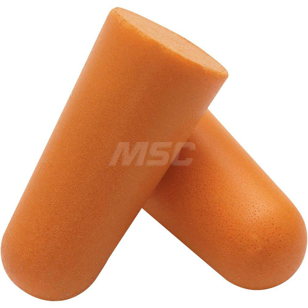 Earplugs: 31 dB, Foam, Bullet, Roll Down, Uncorded,  n-Metal Detectable - Orange, 200 Pairs per Pack, Disposable