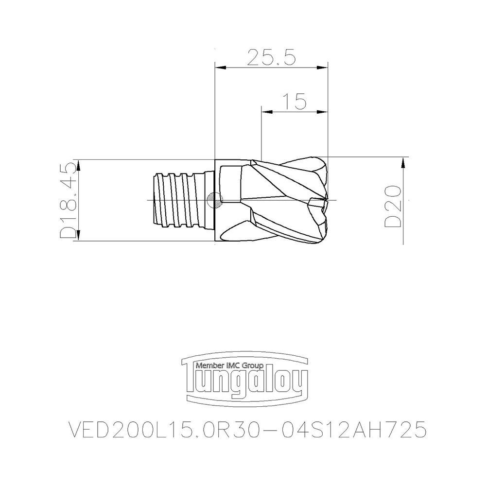 Tungaloy Square End Mill Head MSC Industrial Supply Co.