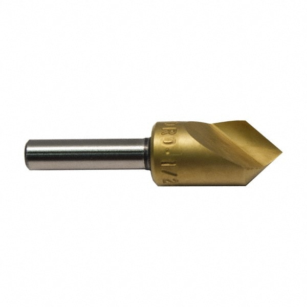 M.A. Ford. 61T050001 1/2" Head Diam, 1/4" Shank Diam, 1 Flute 60° High Speed Steel Countersink Image