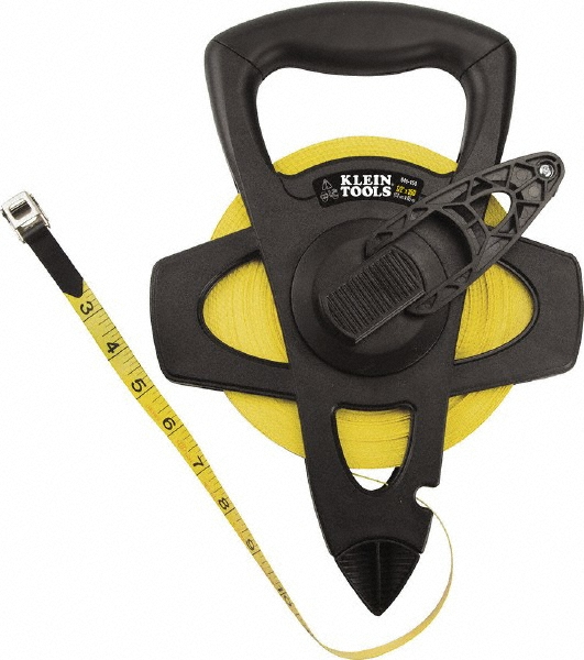 Klein Tools Tape Measure 150' Long, 1/2" Width, Black Blade MSC
