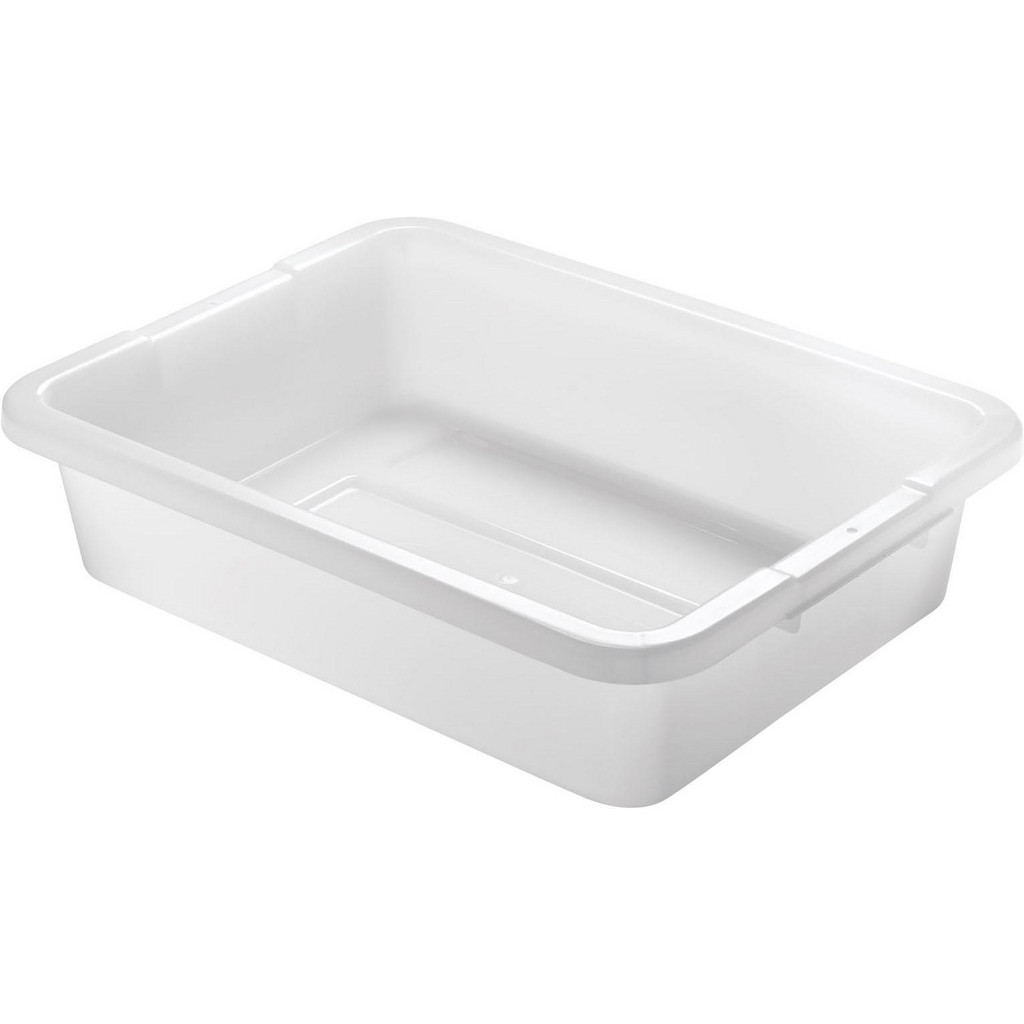 Rubbermaid Polyethylene Storage Tote: - White, Nesting | 180-Pack | Part #FG334992WHT