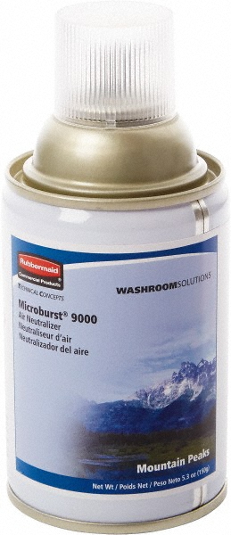 Microburst 9000 Air Freshener Aerosol Refill, Mountain Peaks, Long Lasting, Automatic Odor Control System - For Restrooms in Restaurants/Airports/Offices