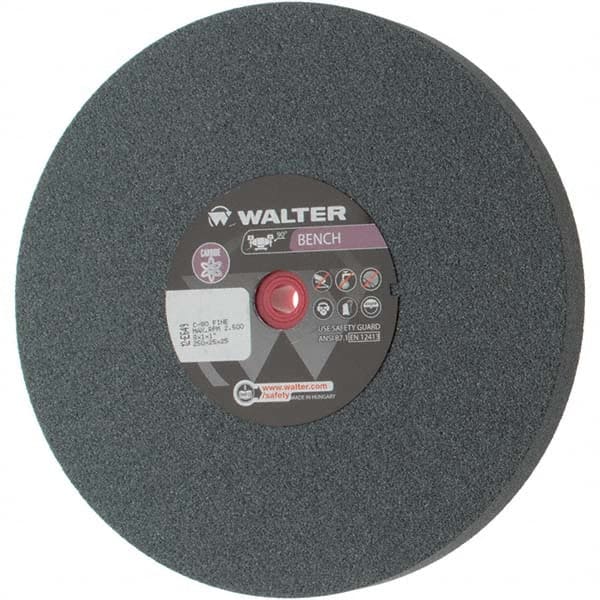 WALTER Surface Technologies 12E649 Bench & Pedestal Grinding Wheel: 10" Dia, 1" Thick, 1" Hole Dia, Silicon Carbide 