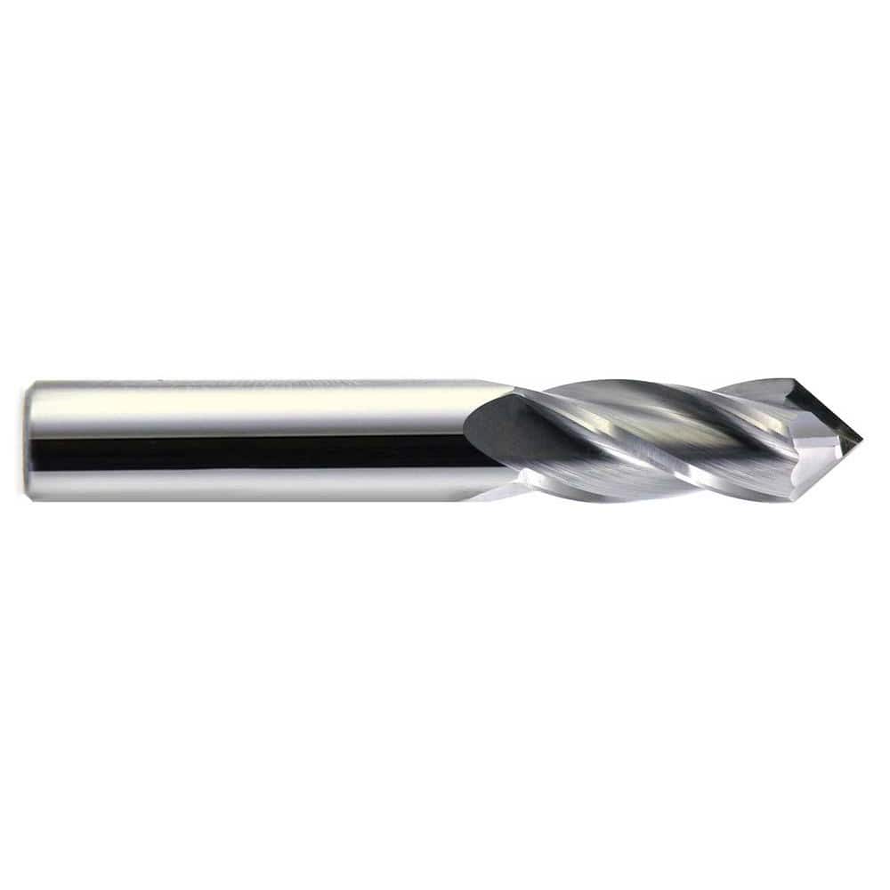 Melin Tool CCMG-1616-DP Drill Mill: 1/2" Dia, 1" LOC, 4 Flutes, 90 ° Point, Solid Carbide 